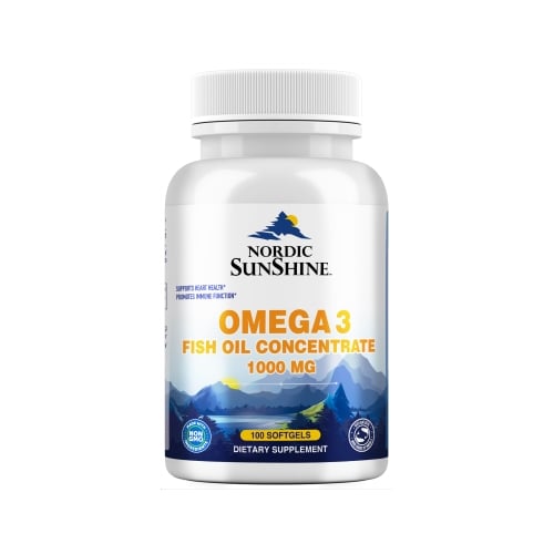 Nordic Sunshine Omega 3 Fish Oil Concentrate 1000mg 